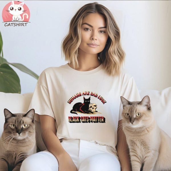 Black Cats Matter Retro T shirt