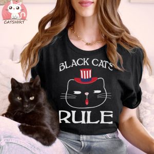 Black Cats Rule T shirt, Black Cats Rule T shirt]