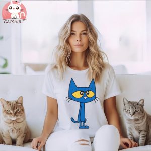 Blue Cat Cute Shirt For Kids shirt