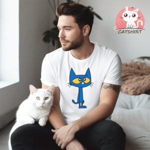 Blue Cat Cute Shirt For Kids shirt