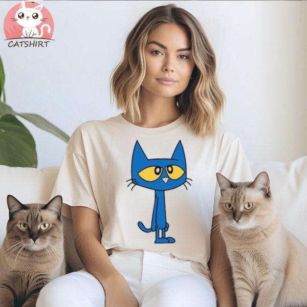 Blue Cat Cute Shirt For Kids shirt