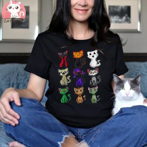 Boo Cat Halloween Cat Spooky Ghost Cat Scary Halloween Shirt