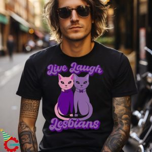 Buy Live Laugh Lesbians Cat Couple Love Is Love Lgbt Parade Oversized T shirt