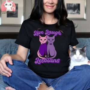 Buy Live Laugh Lesbians Cat Couple Love Is Love Lgbt Parade Oversized T shirt