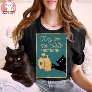 CAT they see me rolling they hatin' Pullover Hoodie