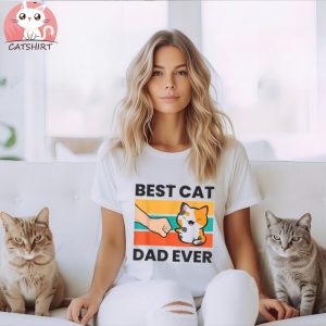 Calico Cat Owner Best Cat Dad Ever Funny Cat Shirt