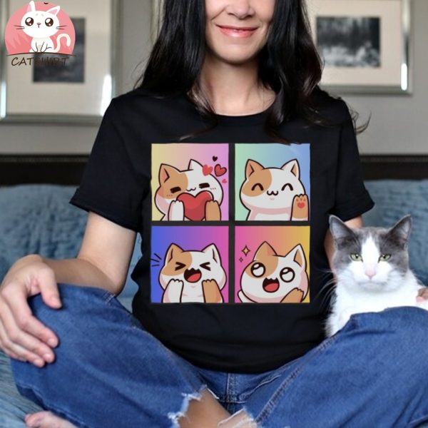 Cartoon Cat T Shirt