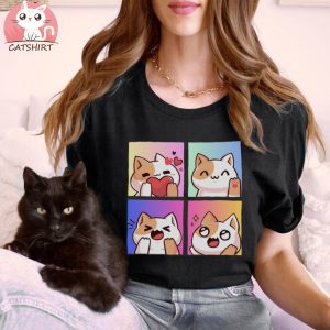 Cartoon Cat T Shirt