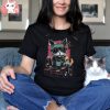 Cartoon cat dj t shirt