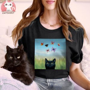 Cat 606 nature butterflies Women's Classic T Shirt