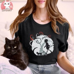 Cat And Coraline Happy Halloween Beeteeshop Trending Unisex T Shirt