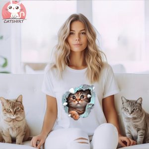 Cat Breaks Shirt Mushroom Kitty Shirt