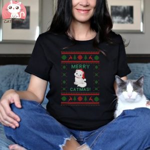 Cat Christmas Sweatshirt Cat Ugly Christmas Sweatshirt