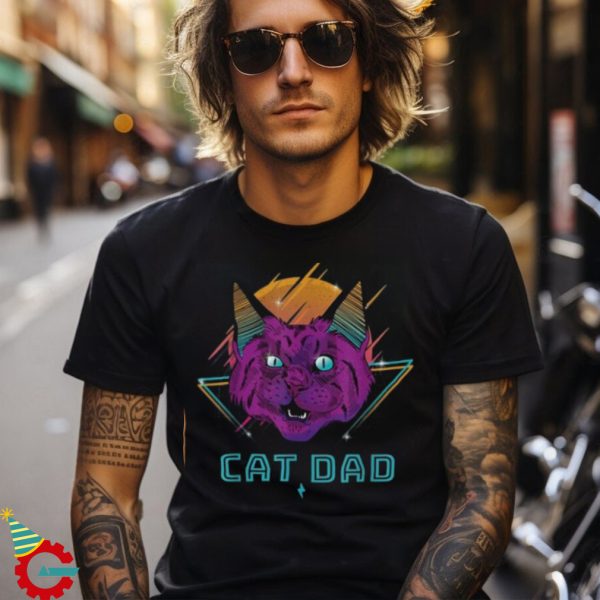 Cat Dad Best Cat Father Ever Fathers Day Christmas Cat Daddy Shirt