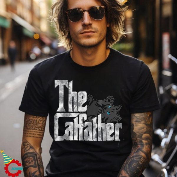 Cat Dad Retro Sunset Cat Owner Lover For Men Shirt