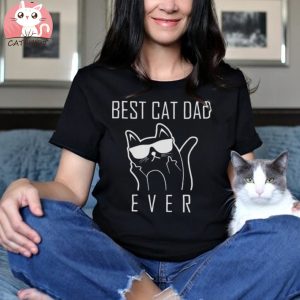 Cat Dad Shirt Best Cat Dad Ever Shirt, Fathers Day Gift for men Funny Shirt Men Cat Shirt Funny Crazy Cat Dad Shirt Cat Lover Gift Shirt.