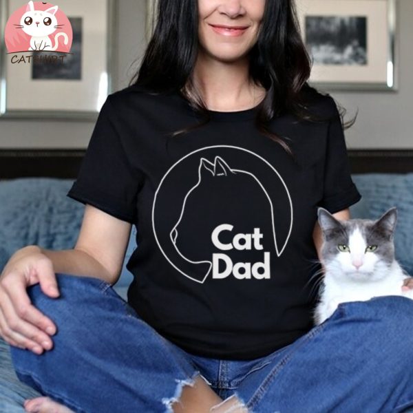 Cat Dad Shirt The Catfather Cat Owner Cat lover gift Funny Men Cat T shirts