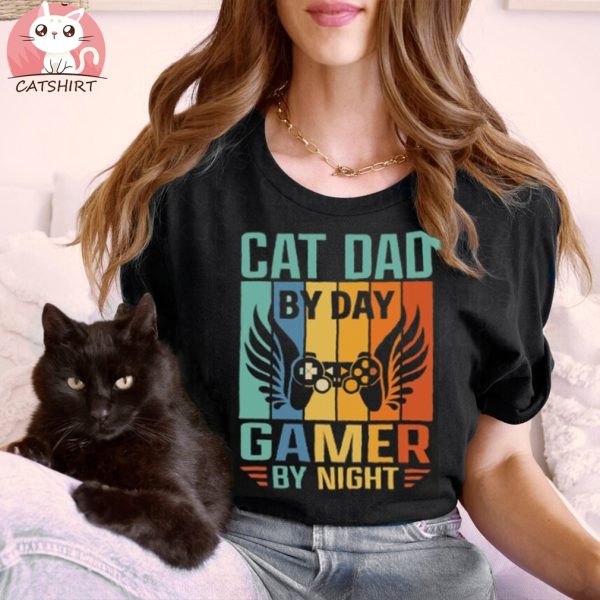 Cat Dad Shirt for Fathers Day Gift for Men, Cat Dad TShirt