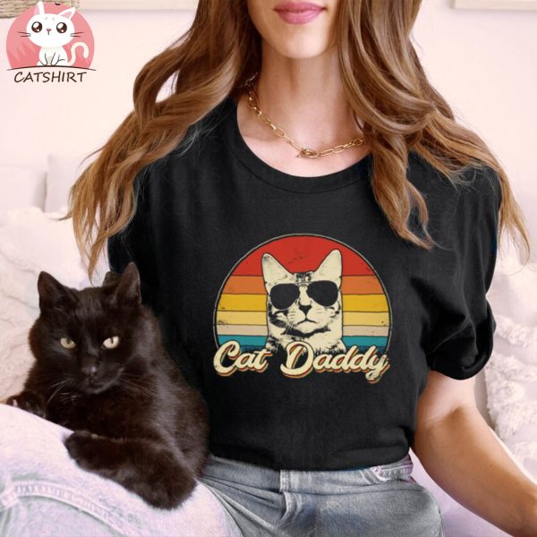 Cat Daddy Cat Gift Father's Day Cat Dad Shirt