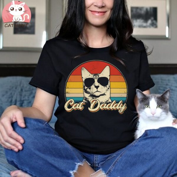 Cat Daddy Cat Gift Father's Day Cat Dad Shirt