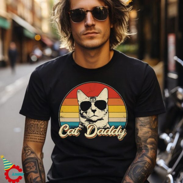 Cat Daddy Cat Gift Father's Day Cat Dad Shirt