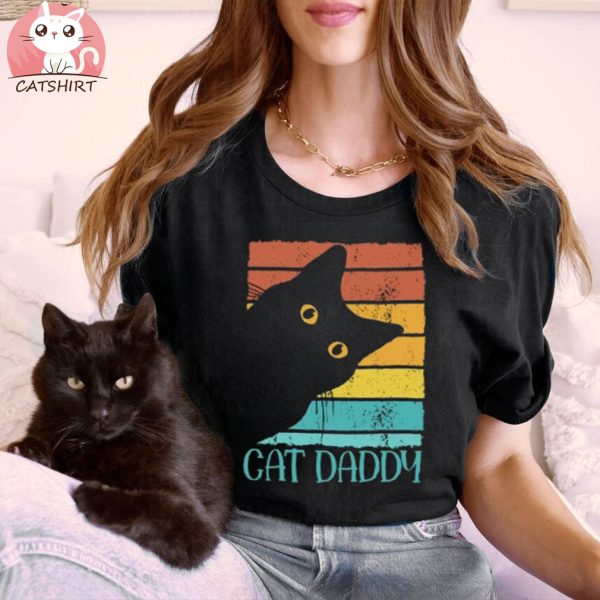 Cat Daddy Vintage design SVG PNG, sublimation , Vector graphic, Cat Lover T Shirt