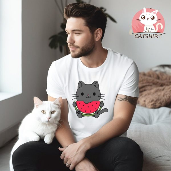 Cat Eating Watermelon Shirt,