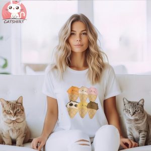 Cat Graphic Tee Shirt