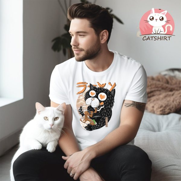 Cat Love Ramen T Shirt