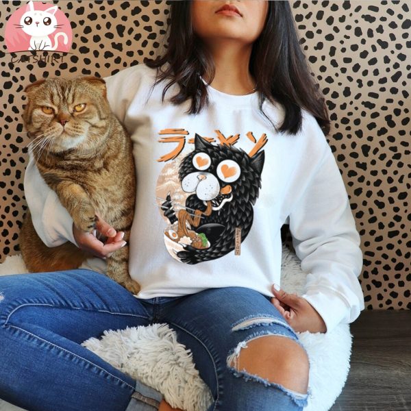 Cat Love Ramen T Shirt