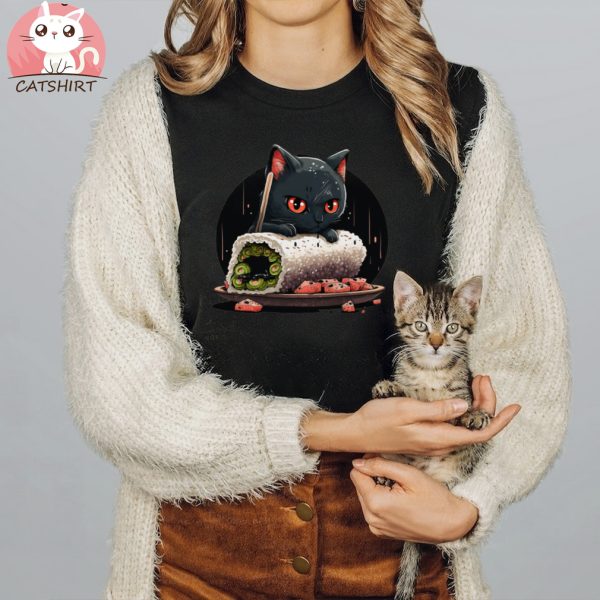 Cat Making Sushi T Shirt