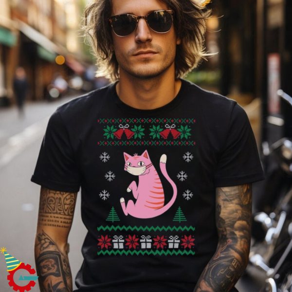 Cat Mask Christmas Sweater