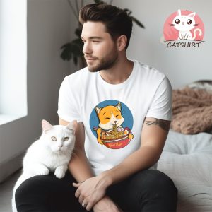 Cat Ramen Cute T Shirt