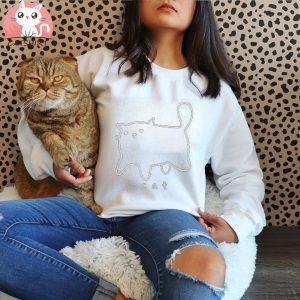 Cat Shirt Cat Owner, Cute Shirt, Simple Tee, Aesthetic Tshirt, Minimalistic Shirt