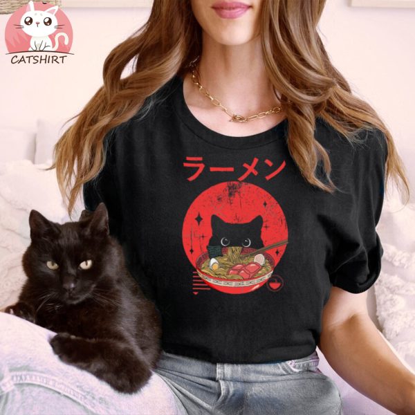 Cat ramen Classic T Shirt