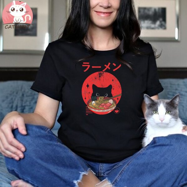 Cat ramen Classic T Shirt