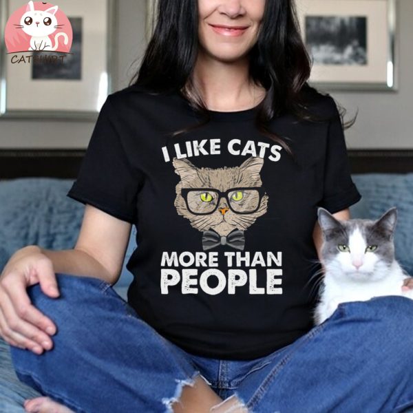 Cats Make Me Happy And Humans My Head H T shirt