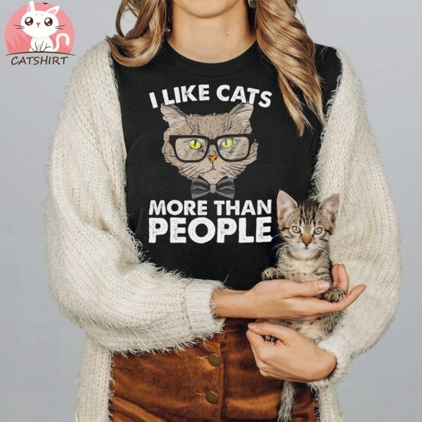 Cats Make Me Happy And Humans My Head H T shirt