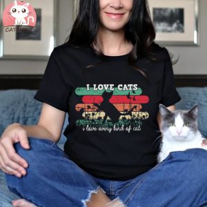 Cats T shirt I Love Cats T shirt