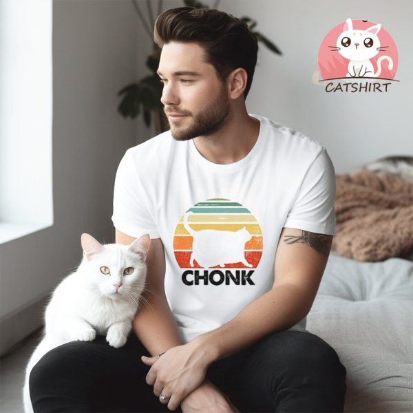 Chonk Cat Fat Parody Funny T Shirt