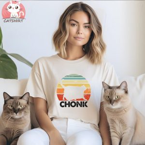 Chonk Cat Fat Parody Funny T Shirt