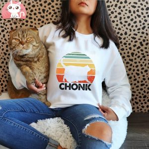 Chonk Cat Fat Parody Funny T Shirt