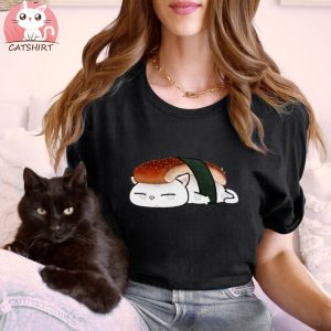 Chubby Cat Unagi Sushi T Shirt