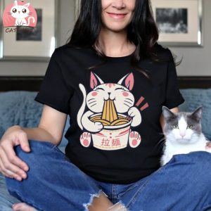 Chubby Ramen Cat T Shirt