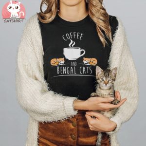 Coffee and Bengal Cats Perfect for Coffee and Cat Lovers Unisex t shirt