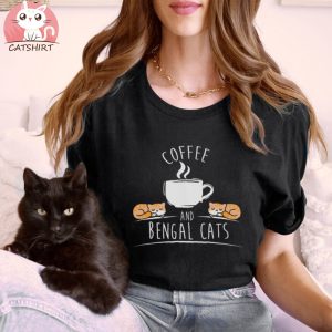 Coffee and Bengal Cats Perfect for Coffee and Cat Lovers Unisex t shirt