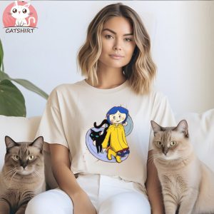 Coraline And Cat Happy Halloween Beeteeshop Trending Unisex T Shirt