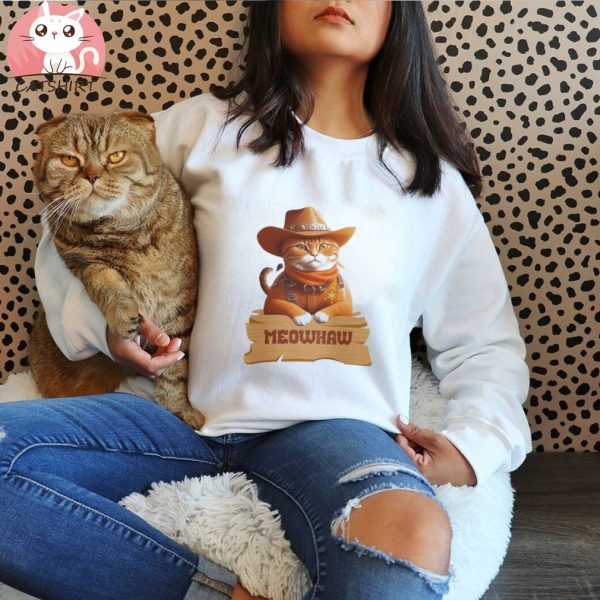 Cowboy cat sweatshirt