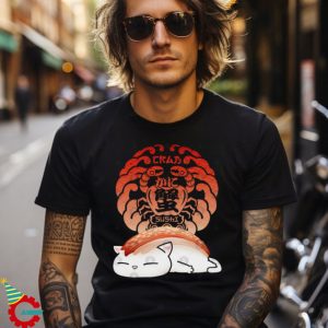 Crab Kani Sushi Cat T Shirt