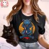 Creepy Evil Killer Cat Funny Halloween T shirt